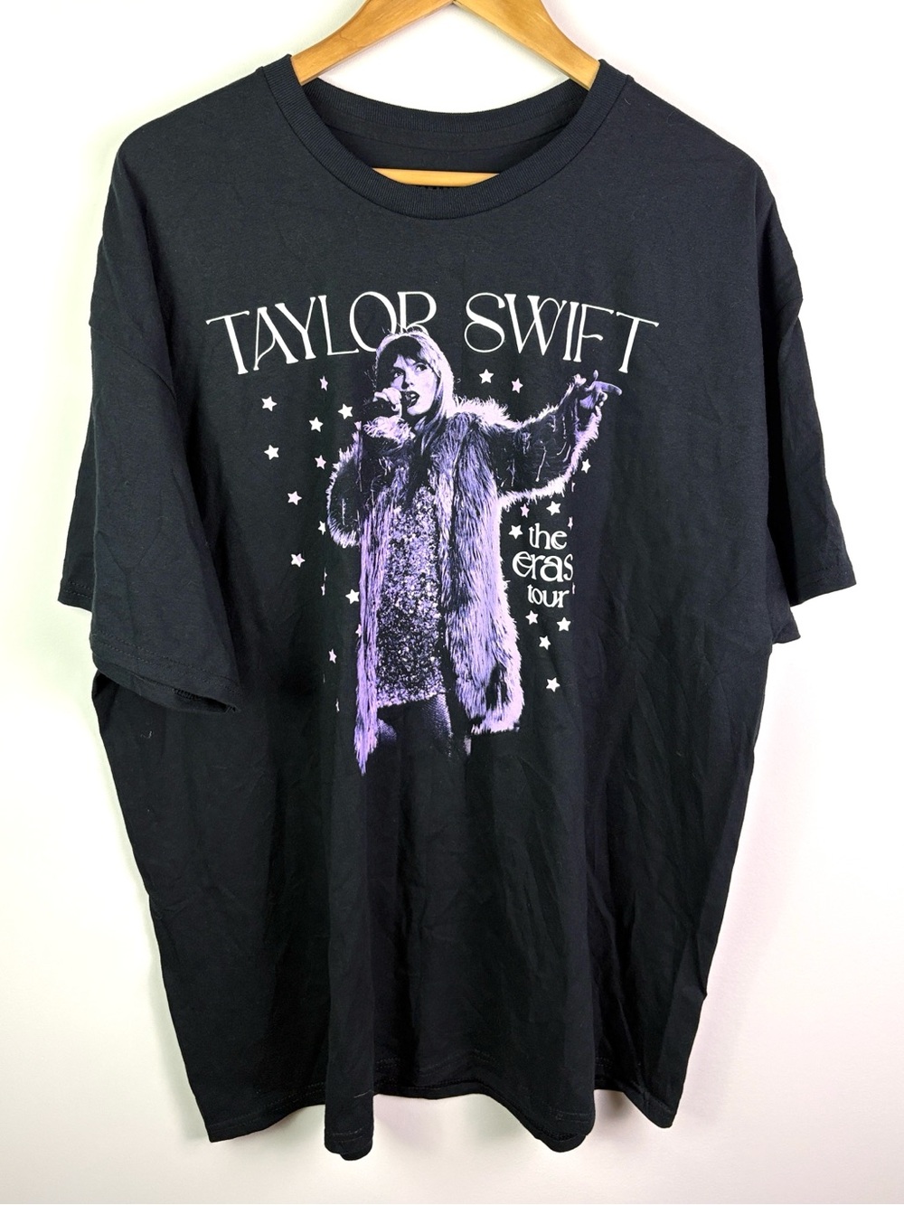 Taylor Swift ‘The Eras Tour’ Black & Purple Graphic T-Shirt size XXL